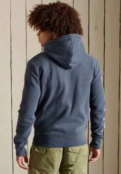 Superdry TRACK & FIELD - Zip-up Sweatshirt - Princedom Blue Marl -Superdry Shop 1862ea2a60094895b8f639e79614d182