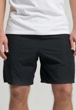 Superdry SPORT TRAIN HYBRID - Shorts - Black