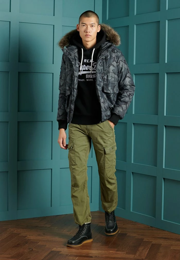 Superdry EVEREST - Winter Jacket - Ink Ticking 1 Superdry EVEREST - Winter Jacket - Ink Ticking