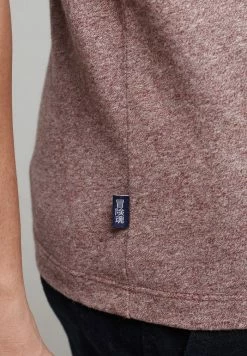 Superdry VINTAGE - Basic T-shirt - Tois Burgundy Grit -Superdry Shop 18f18f7155404a0bb3608fd248d9cccd