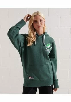 Superdry CODE APPLIQUE OVERSIZED - Sweatshirt - Enamel Green Marl -Superdry Shop 18f8ded676b74ee9a4b3b47f67345d15