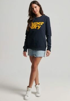 Superdry VINTAGE COOPER CLASSIC CREW - Sweatshirt - Eclipse Navy -Superdry Shop 1909be2329e94b8a9ea4a8d1ead40097