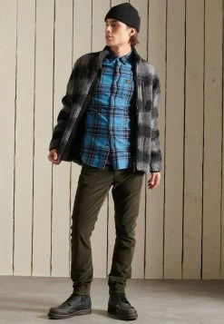 Superdry WORKWEAR - Fleece Jacket - Black/grey