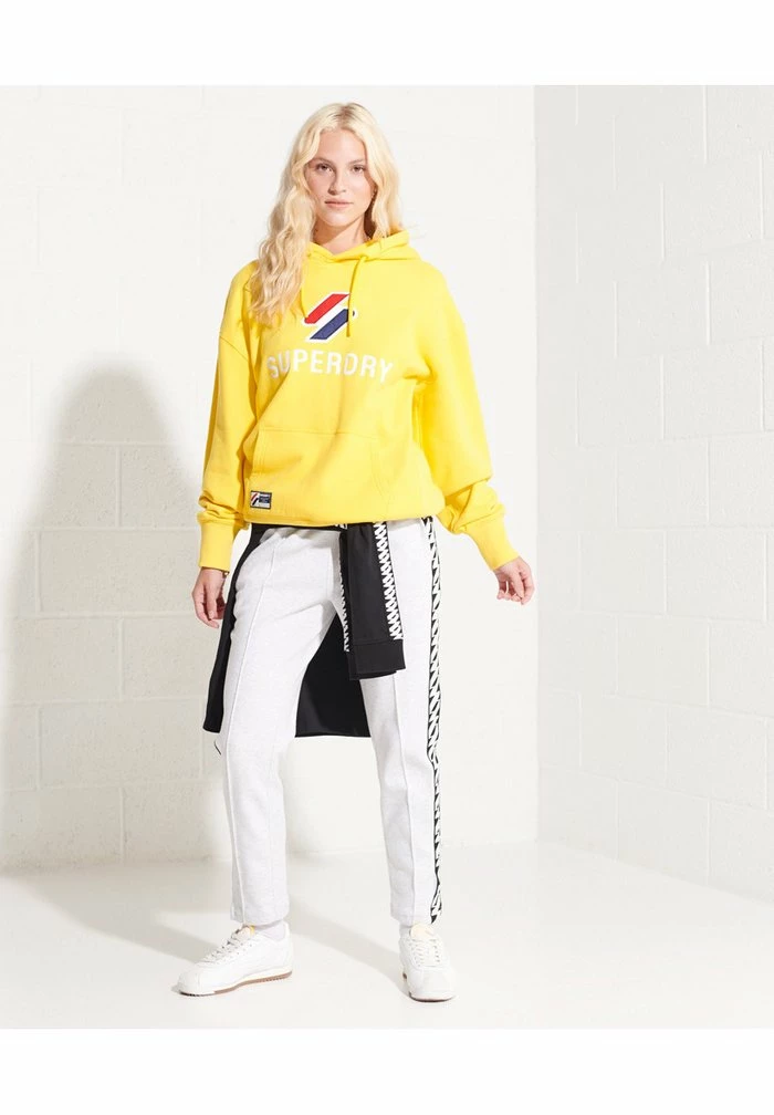 Superdry APPLIQUE OVERSIZED - Hoodie - Nautical Yellow 1 Superdry APPLIQUE OVERSIZED - Hoodie - Nautical Yellow