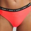 Superdry MICRO LOGO ELASTIC BRIEFS - Bikini Bottoms - Hyper Fire Coral