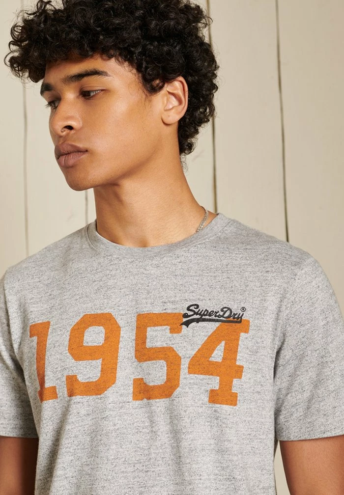 Superdry VINTAGE LOGO AMERICAN CLASSIC - Print T-shirt - Athletic Grey Marl 3 Superdry VINTAGE LOGO AMERICAN CLASSIC - Print T-shirt - Athletic Grey Marl - Image 3
