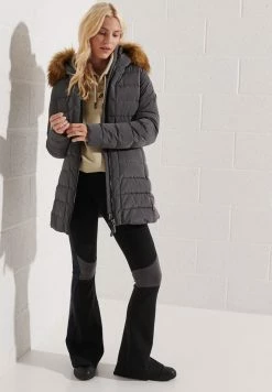 Superdry Winter Coat - Charcoal