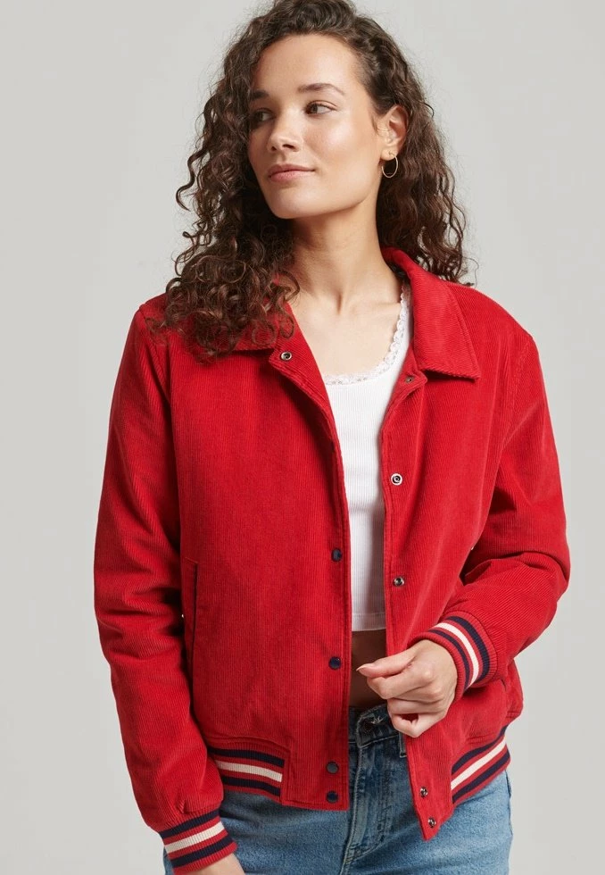 Superdry COACH - Bomber Jacket - Red 1 Superdry COACH - Bomber Jacket - Red