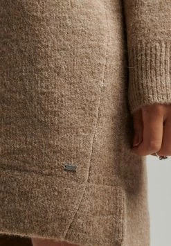 Superdry V NECK - Jumper Dress - Deep Camel Marl -Superdry Shop 1a9d2e136ff240d0854c60937fadd9c2