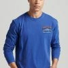 Superdry LONG SLEEVE - Long Sleeved Top - Twilight Navy