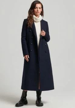 Superdry LONG MILITARY - Classic Coat - Eclipse Navy