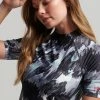 Superdry Print T-shirt - Brush Camo Mint