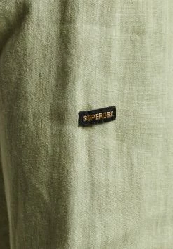 Superdry LONG SLEEVE - Shirt - Greenstone -Superdry Shop 1b4407de48354e63a3e11dd7da0d00fa