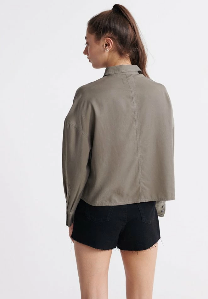 Superdry DESERT - Button-down Blouse - Khaki 3 Superdry DESERT - Button-down Blouse - Khaki - Image 3