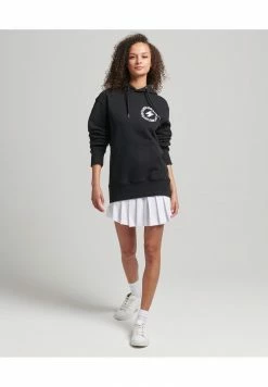 Superdry CODE GLOBE LOGO LOOSE - Hoodie - Black