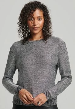Superdry CREW NECK - Jumper - Gunmetal