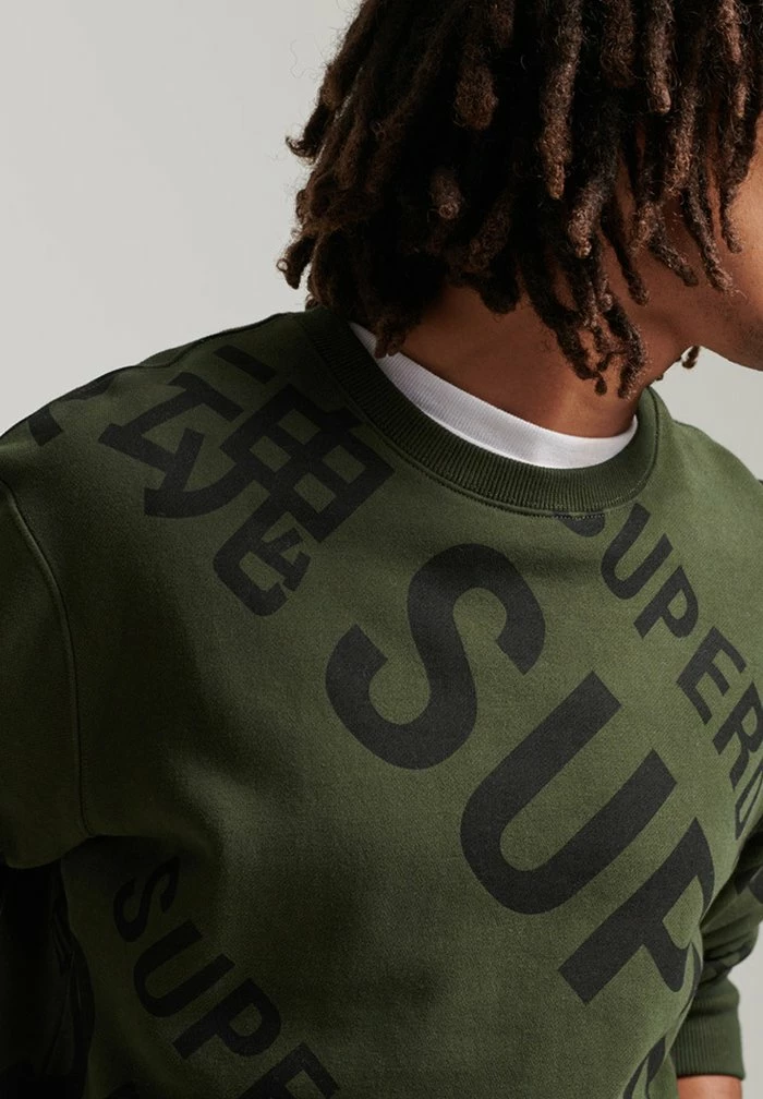 Superdry Sweatshirt - Surplus Goods Olive 3 Superdry Sweatshirt - Surplus Goods Olive - Image 3