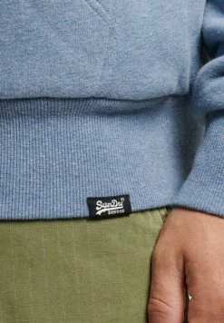 Superdry BORG - Zip-up Sweatshirt - Bluestone Marl -Superdry Shop 1c4ee25adc5b41148991d20a60b8f3c9