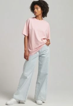Superdry HERITAGE LOOSE - Print T-shirt - Coral Blush