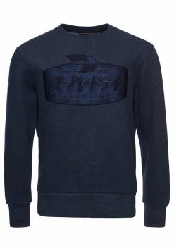 Superdry WORKWEAR CREW - Sweatshirt - Eclipse Navy Marl -Superdry Shop 1cc85bd69dfe42b6b91528e84200d265