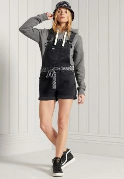 Superdry Dungarees - Jessy Black Vintage