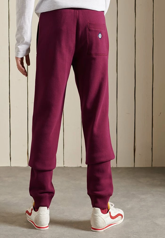 Superdry COLLEGIATE - Tracksuit Bottoms - Rich Berry 3 Superdry COLLEGIATE - Tracksuit Bottoms - Rich Berry - Image 3