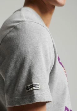 Superdry VINTAGE REWORK CLASSIC - Print T-shirt - Grey Marl -Superdry Shop 1d260bff6c5c4df7aae817a65eca2e7a