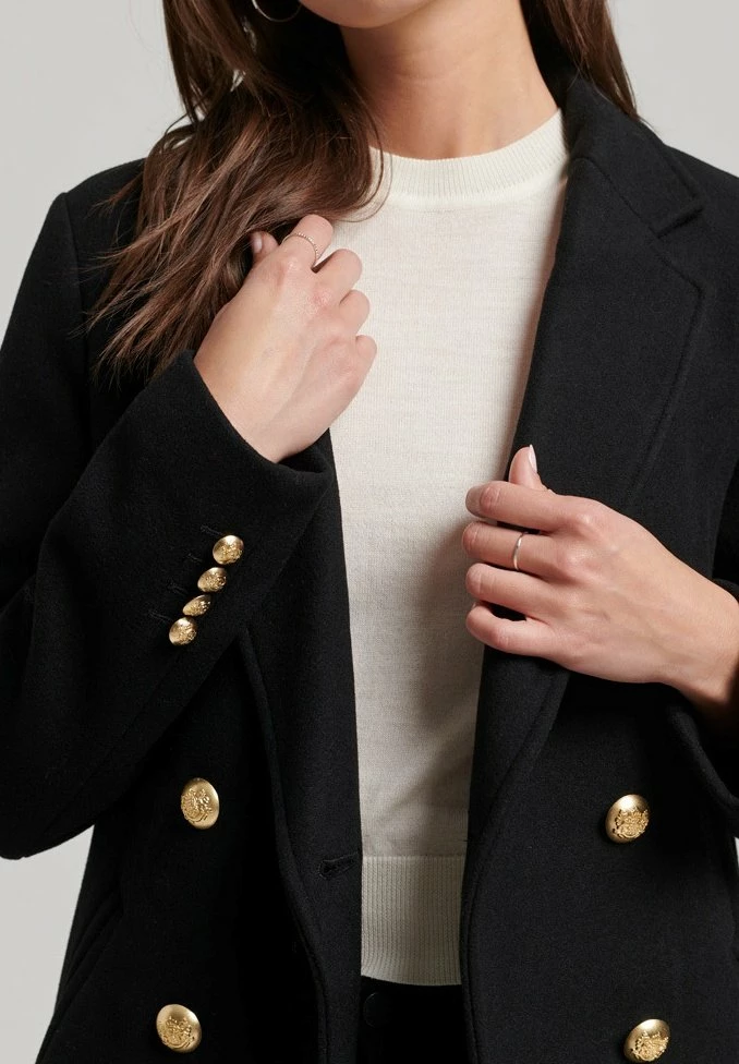 Superdry LONG MILITARY - Classic Coat - Black 3 Superdry LONG MILITARY - Classic Coat - Black - Image 3