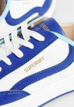 Superdry VEGAN BASKET LUX LOW - Trainers - White/navy/aqua -Superdry Shop 1d60d6d3bdcc44f8bd8b9417a7b05c43
