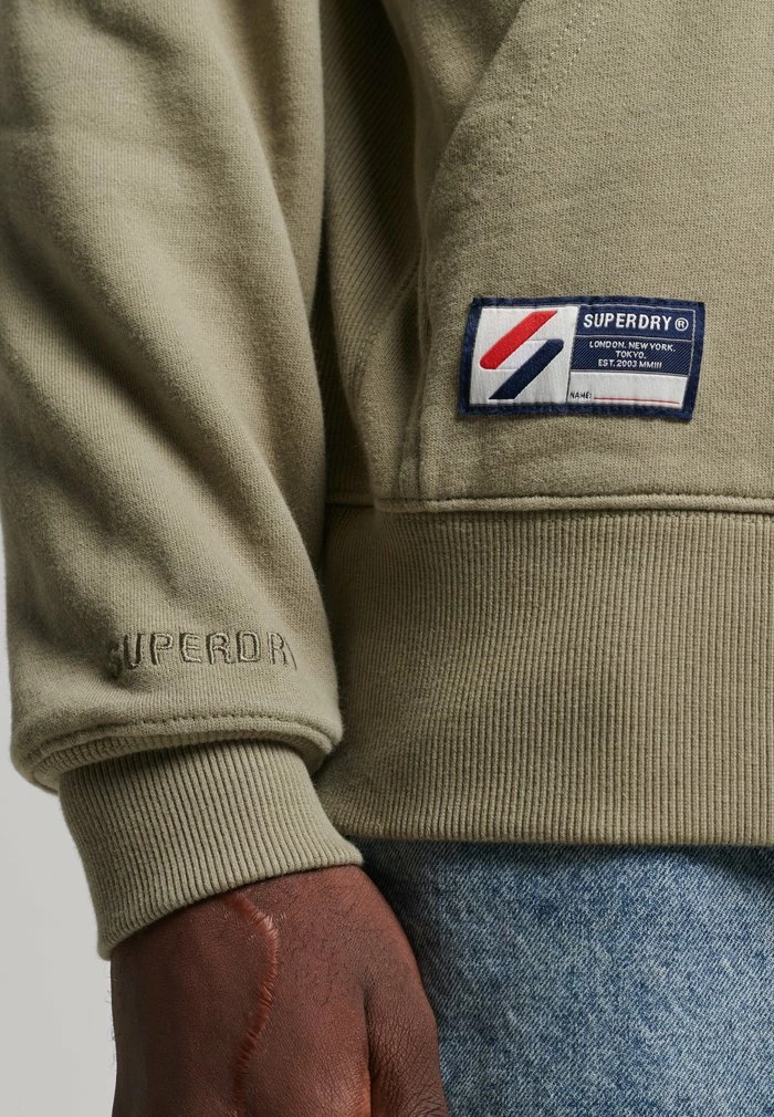 Superdry CODE ESSENTIAL - Sweatshirt - Light Khaki 4 Superdry CODE ESSENTIAL - Sweatshirt - Light Khaki - Image 4