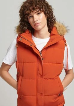 Superdry EVEREST - Waistcoat - Pureed Pumpkin -Superdry Shop 1d970b51d2e5467fabbf5f19f66bb706