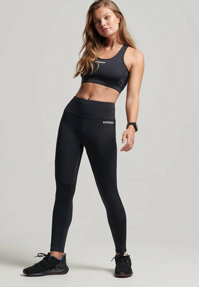 Superdry CORE - Leggings - Trousers - Black 2 Superdry CORE - Leggings - Trousers - Black - Image 2