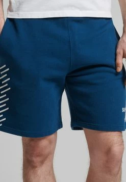 Superdry CODE CORE - Tracksuit Bottoms - Pilot Mid Blue