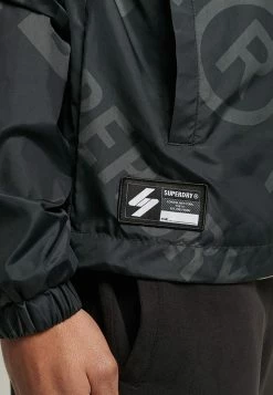 Superdry CODE ESSENTIAL GRAPHIC OVERHEAD - Waterproof Jacket - Black Aop -Superdry Shop 1eba9756681149f5a5b0cd2464f3ef7d