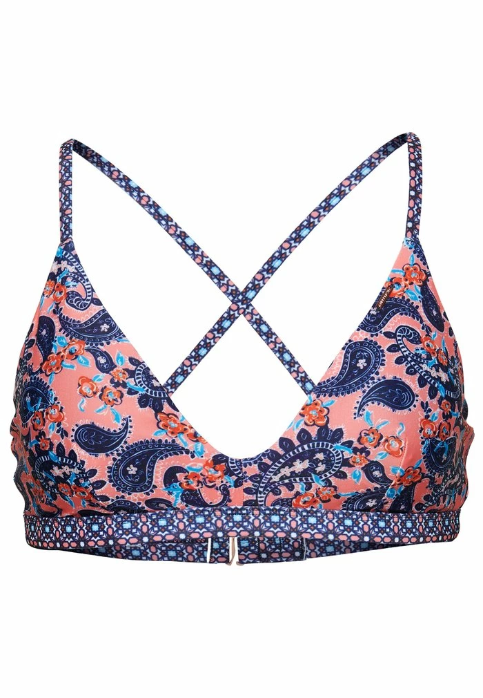 Superdry Bikini Top - Paisley Coral 1 Superdry Bikini Top - Paisley Coral