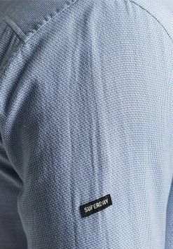 Superdry Shirt - Textured Blue -Superdry Shop 1edcedcc1d1441a7bc55e9a60f9dc88f