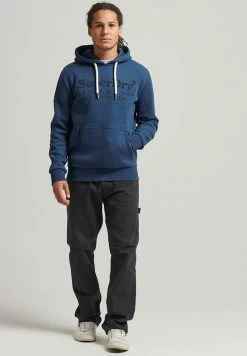 Superdry VINTAGE VENUE TONAL - Sweatshirt - Bright Blue Marl