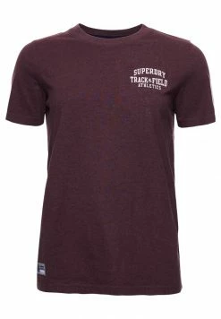 Superdry TRACK & FIELD - Print T-shirt - Burgundy -Superdry Shop 1f621ce722a941c19c6997597cfd22c8