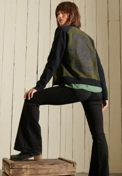 Superdry CROSSING LINES - Bomber Jacket - Surplus Goods Olive -Superdry Shop 1f86d33d5efb40458f8b97d168698b4f