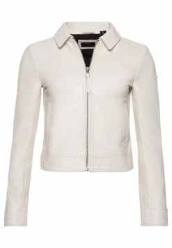 Superdry Leather Jacket - Off White 7 Superdry Leather Jacket - Off White -Superdry Shop 1fc4226e46084964a17b4ba8f1b74f7a