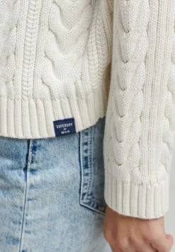 Superdry DROP SHOULDER - Jumper - White -Superdry Shop 20033a97a14c451781b547d18fb9ca98