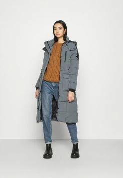 Superdry LONGLINE EVEREST COAT - Winter Coat - Slate