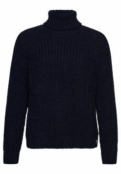 Superdry SLOUCHY STITCH ROLL NECK - Jumper - Navy Marl Dark Grey -Superdry Shop 20487fa3b9f7425798c52d0901c3f0e1