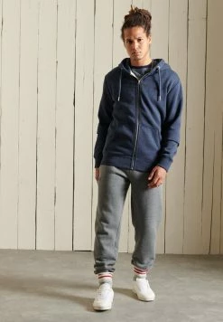 Superdry Zip-up Sweatshirt - Vintage Navy Marl