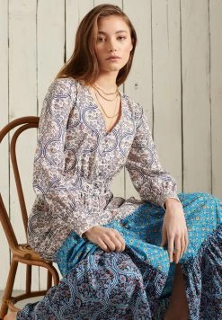 Superdry BOHEMIAN - Maxi Dress - Mix Print -Superdry Shop 208923b4b9ec4e8c8e95e631ff01e049