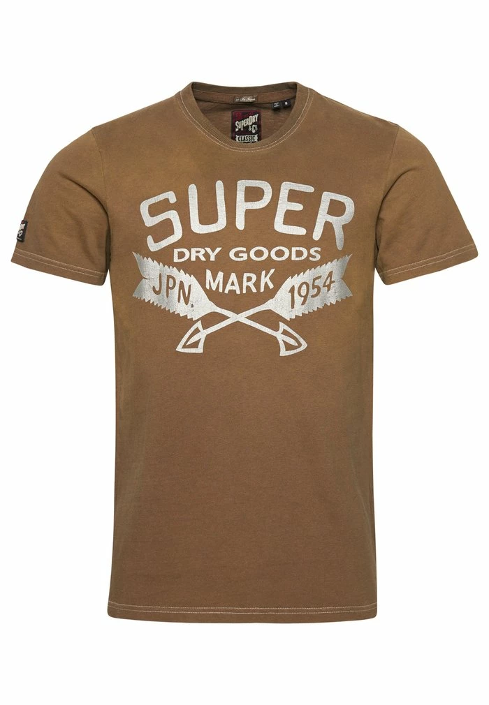 Superdry VINTAGE REWORK CLASSIC - Print T-shirt - Dark Grey Metalic Silver 4 Superdry VINTAGE REWORK CLASSIC - Print T-shirt - Dark Grey Metalic Silver - Image 4