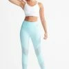 Superdry COOLING - Leggings - Trousers - Aqua Blue