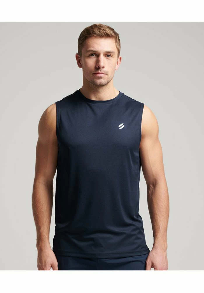 Superdry SPORT TRAIN ACTIVE - Top - Rich Navy 2 Superdry SPORT TRAIN ACTIVE - Top - Rich Navy - Image 2
