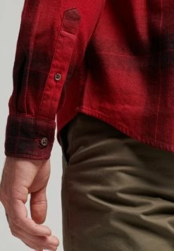 Superdry FLANNEL - Shirt - Blacksmith Ombre Red -Superdry Shop 20efd2b574df47c0bbe96b1eda538744