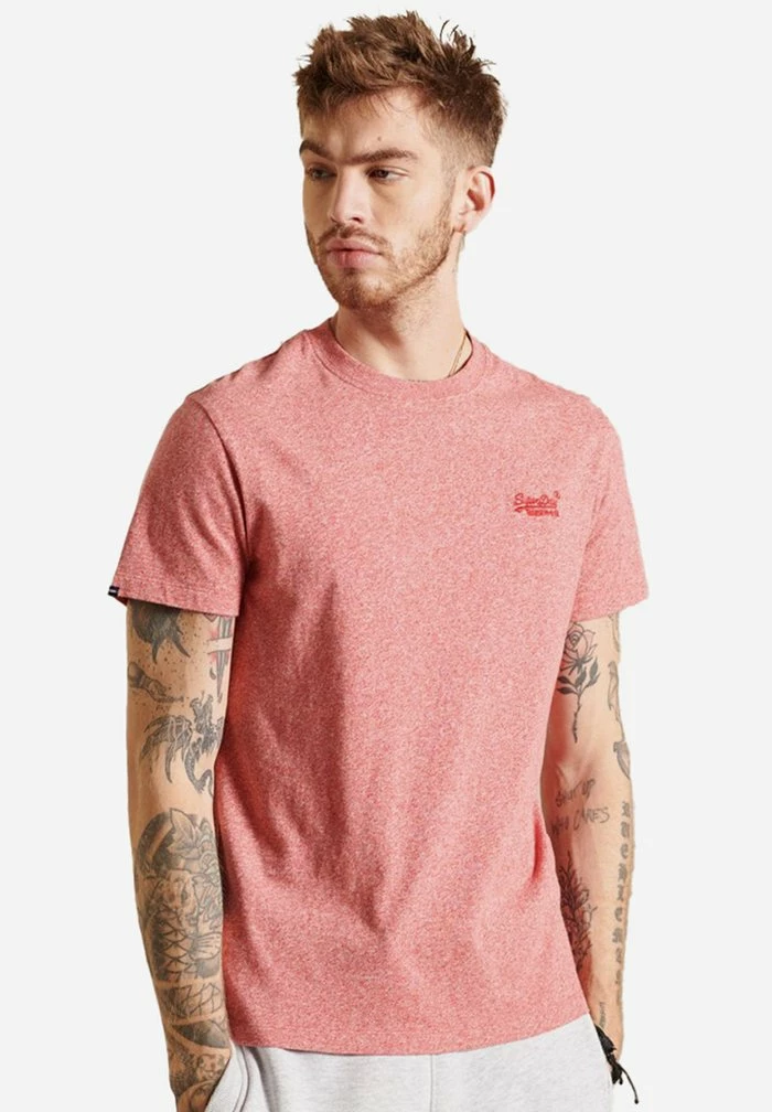 Superdry VINTAGE-LOGO - Basic T-shirt - Mid Red Grit 1 Superdry VINTAGE-LOGO - Basic T-shirt - Mid Red Grit